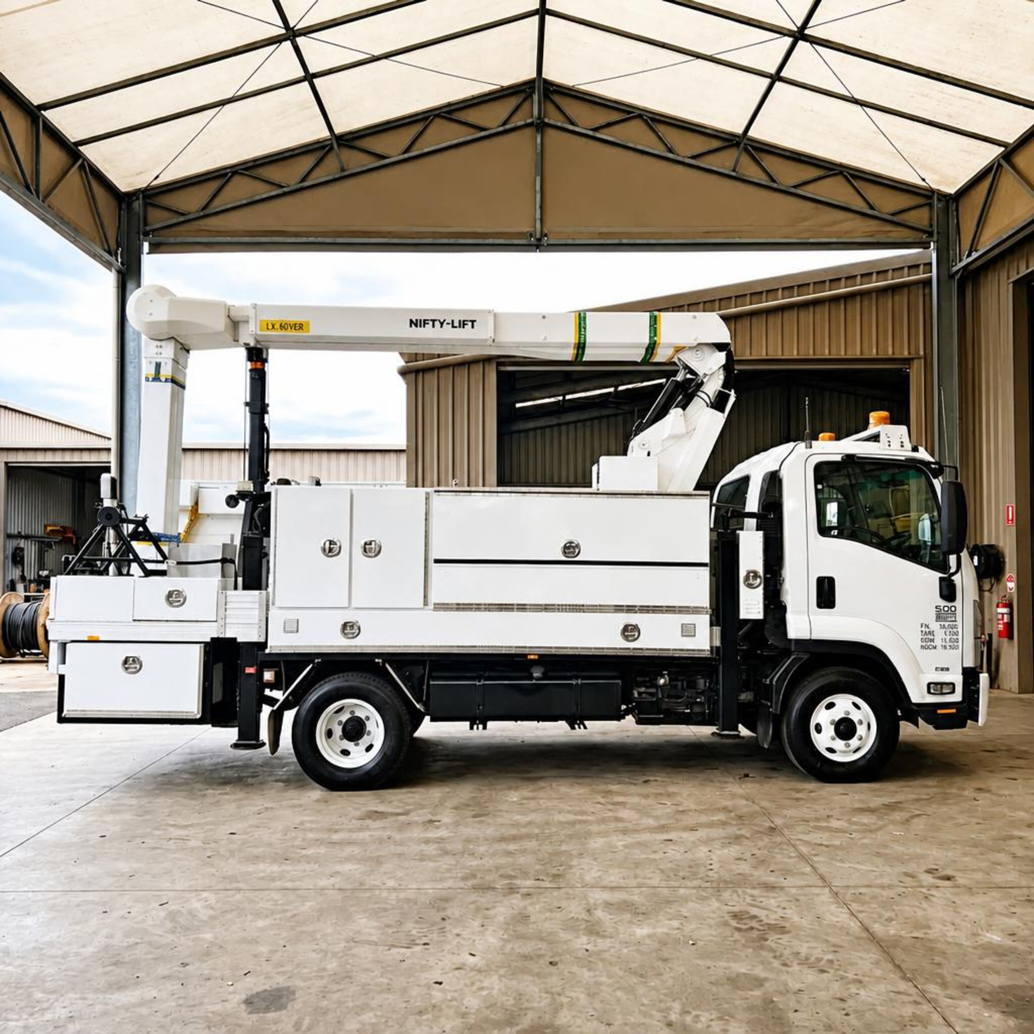 2014 Isuzu FRR500 Nifty Lift NL122TF 13m EWP truck for sale Australia